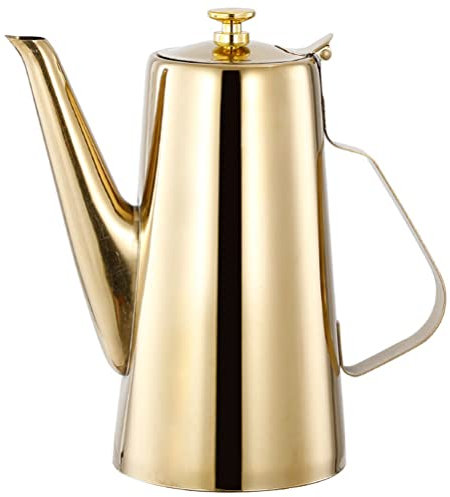 Cabilock Wasserkocher Aus Edelstahl Verschleißfester Wasserkocher Teekessel Teekannen Edelstahl Küchenteekanne Chai-teebereiter Kaffeekanne Teewärmer Handhaben Rostfreier Stahl Ölfiltertopf