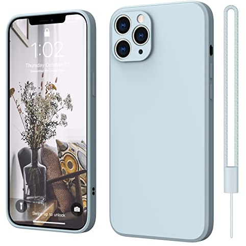 ElestBela iPhone 11 Pro Hülle Silikon Case, Hanyhülle iPhone 11 Pro Ultra Dünn Slim mit Microfiber, Kratzfeste Rundumschutz Case Schutzhülle Hülle Mint Blau