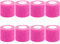 BQTQ 8 Rollen Selbsthaftende Cohesive Bandage Haftbandage Verband Elastische Selbsthaftende Haftbandage Fixierbinde für Finger Hand Zehen (Neon Rosa, 5 cm x 4,5 m)
