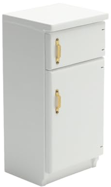 ibasenice Miniature Refrigerator Model Doll House Accessory Safe Durable Mini Furniture for Kids Playroom Decoration 1/12 Scale Mini Fridge