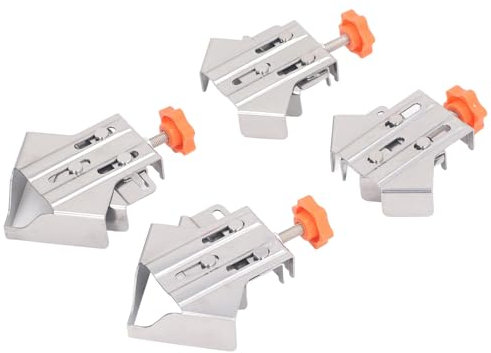 Pince D'Angle en Acier Inoxydable, Pinces à Angle Droit Réglables à 90 Degrés pour le Travail du Bois, Résistant à la Rouille, Clip Triangulaire Flexible, Assemblage