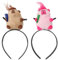 TNSLAND 2 stück Capybara Haarreifen Damen, Niedliches Capybara Haarband Kosmetik, Cartoon Tier Haarband, Haarreif Kosmetik Haarband Herren für Kinder Kopfschmuck Sich Schminken Bühnenauftritte