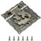 QUARKZMAN Antike Verschlüsse 82 x 85mm Hasp Schloss Riegel Verschluss Retro Knebelverschluss aus Zinklegierung mit Schrauben für Schmuckschatulle Koffer Werkzeugkasten Holzkiste, Bronze