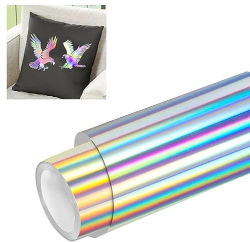 SCULPFUN Plotterfolie Textil, 30.5x152cm Flexfolie Plotter Textil, Plotterfolie Vinyl für DIY T-Shirts Kleidung, Hüte oder andere Stoffe, Bügelfolie (Laser)