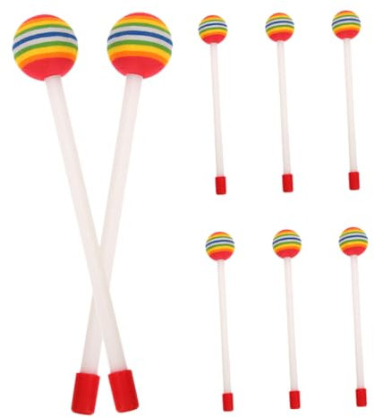 TOPPERFUN 8stücke Regenbogen-drumsticks Aus Wiederverwendbar Und Praktisch Für Schlaginstrumente Mit Angenehmem Klang Und Sicherem Material Für Performance Und Übung