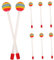 TOPPERFUN 8stücke Lollipop-förmige Für Junge Mädchen Regenbogen Drumsticks Robuste Und Leichte Percussion Sticks Für Musikalische Früherziehung Für Spiel Und Spaß