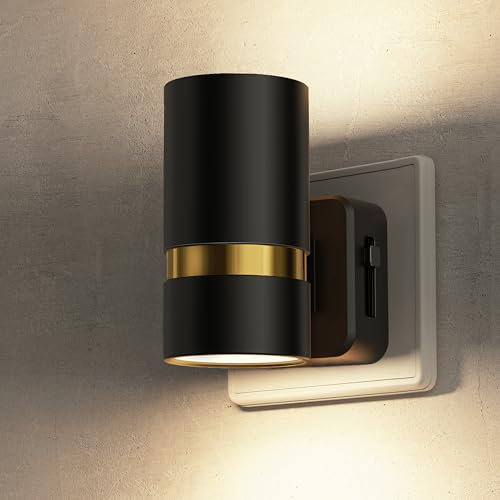 LOHAS-LED Nachtlicht Steckdose mit Dämmerungssensor, 1 Stück Modernes Nachtlicht, Helligkeit Einstellbar 0–100 LM, Warmweiß 3000K, Steckdosenlicht für Schlafzimmer, Küche, Treppen, Kinderzimmer