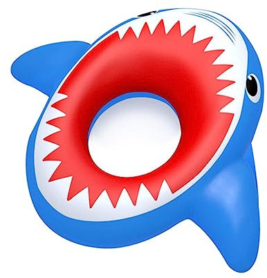 Abaodam Aufblasbarer Haifisch Schwimmring Für Bunte Pool-spielzeuge Für Sommer Strand Und Schwimmbad Für Spaß Und Entspannung Im Wasser