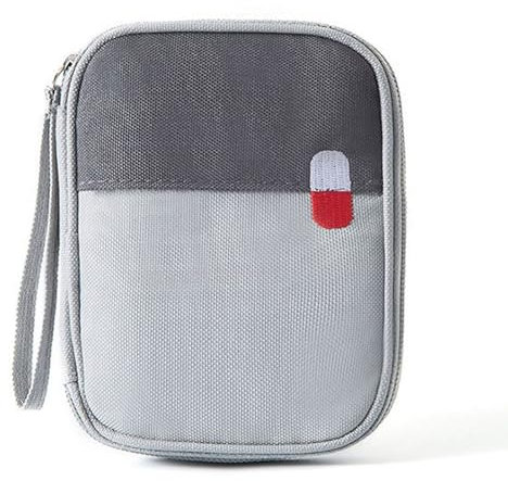 AONAYO Reiseapotheke Tasche, Tragbar Medikamententasche Klein, Erste Hilfe Tasche Leer, Wasserdichte Reise Apothekentasche, Notfalltasche Für Home, Camping, Zuhause, Schule