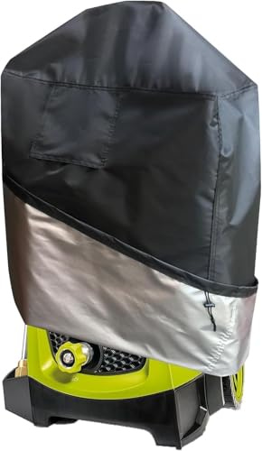 Pressure Washer Cover, Waterproof & Dustproof for Smart Electric Gas Pressure Washer Machine, Outdoor Protective Cover for Electric Pressure Washers (Black)
