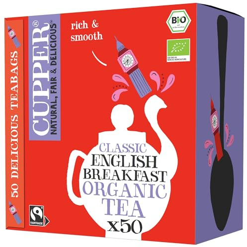 CUPPER - Caja de 50 Bolsitas de Té Negro English Breakfast Ecológico