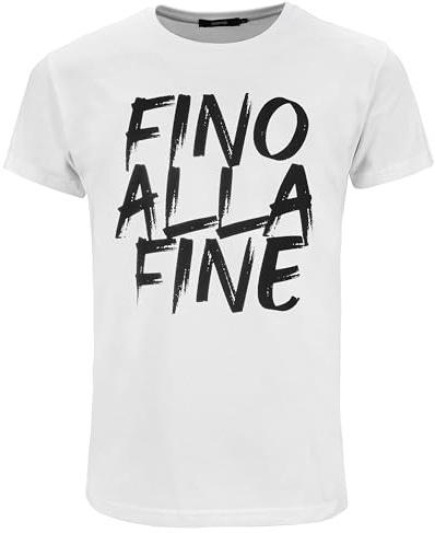 Juve T-Shirt Uomo Fino alla Fine Prodotto Ufficiale Unisex - Adulto (Pacco da 1)