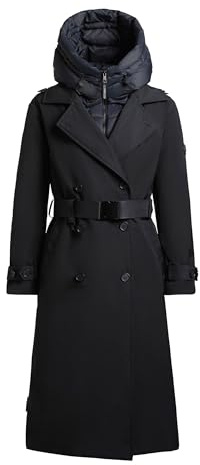 khujo Elena Frauen Wintermantel schwarz Streetwear