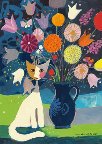 Schmidt 58656 Weiße Katze, Rosina Wachtmeister, 1000 Teile Puzzle