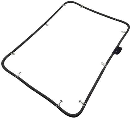 Guarnizione di ricambio per porta del forno Bosch Siemens 491638 00491638, 10 ganci, guarnizione su 4 lati, per forno, piano cottura