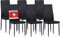 Albatros Esszimmerstühle 6er Set Diamond, Schwarz - Edler Diamant-Look, Kunstleder-Bezug, bequemer Polsterstuhl - Moderner Küchenstuhl, Stuhl Esszimmer oder Esstisch Stuhl