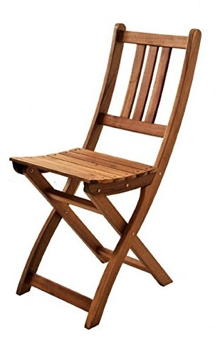 SAM Gartenstuhl Blossom, Akazie-Holz FSC® 100% Zertifiziert, ideal für Balkon, Garten & Terrasse, zusammenklappbar