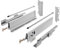 GTV - Modern Box Schublade I L=250mm H=210 mm I Grau I Leises Schließen I Belastung bis zu 40 kg I Einfache Installation I Synchronisation des Fahrweges der Führungen I PB-D-KPL250C