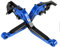 CNC Aluminium Motorrad Einstellbar Faltbar Brems Kupplungshebel für GSXS 750 GSXS750 2011-2020-Blau+Schwarz+Blau+Schwarz