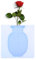 Nicoone Silikon Vase für Blumen Magie Silikon Vase Stick auf Wand Blumentopf Pflanze Container für Home Office (Sky-Blau)