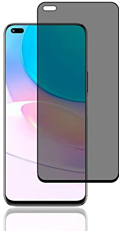 Yiunssy Sichtschutz Panzerglas Schutzfolie für Huawei Nova 8i,Anti-Spähen,Privatsphäre Schutz,Kratzfest/Vollabdeckung/Case Friendly,Privacy Displayschutzfolie für Huawei Nova 8i