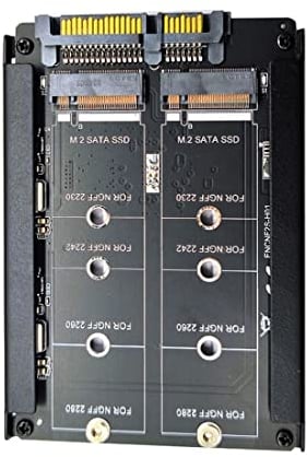 chenyang M.2 NGFF SATA SSD 2 en 1 JBOD Bridge 2.5 HDD Disk Drive Boîtier Adaptateur Support 2230/2242/2260/2280MM