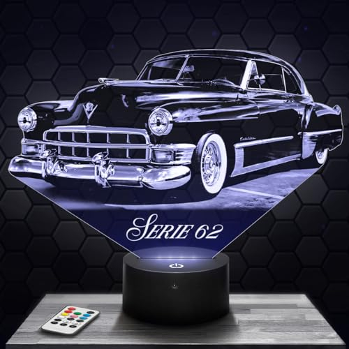 Nachttischlampe - Touch-Nachtlicht Auto Serie 62 3D-LED-Lampe Illusion, Geschenkidee Weihnachten Geburtstag Junge und Mädchen Nachttischlampe Kinder- oder Erwachsenenzimmer