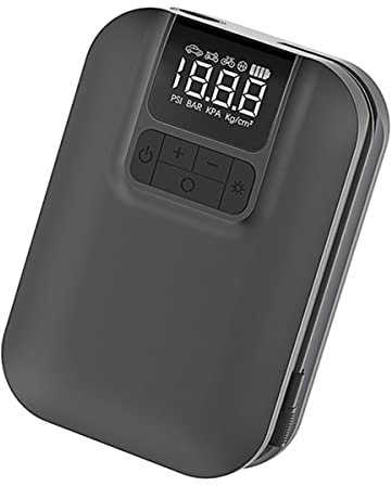 Samnuerly Portable Air Compressor, Mini Tire Inflator 150 PSI Electric Air Pump with 5000mAh Rechargeable Battery Cordless Tire Pump for Car Motorcycle Bikes Tires