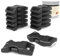 Abma Cord Lot de 36 Boucle Plastique 16mm (5/8) pour Bracelet Paracorde - Mini Clip Noir