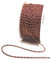 s.dekoda Kordel 50m x 2mm Zweifarbig Weinrot - Gold Drehkordel Dekoband Kordelband Kordelschnur
