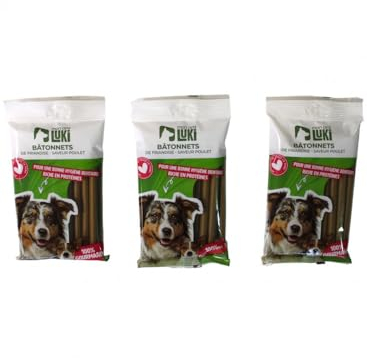 MON AMI LUKI - Belohnungsfrüchte, 200 g – Hunde – Huhn-Geschmack – 100 % Frische ohne künstliche Aromen – 3 Stück