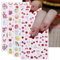 jmeowio 3D Embossed Fruit Cherry Lemon Nail Art Stickers Decals Self-Adhesive 5D Spring Summer Colorful Nail Supplies Nail Art Design Decoration Accessories 4 Sheets
