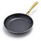 GreenPan Studio Cookware 10 Frying Pan Skillet, Healthy Ceramic Nonstick Coating, Heavy-Gauge Aluminum, Gold-Tone Stainless Steel Handle, PFAS-Free, Dishwasher & Oven Safe, Black