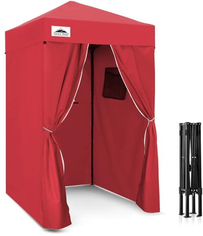 EAGLE PEAK EAGLE PEAK Flex, ultrakompaktes Pop-Up-Baldachin, Sonnenschutz, Umkleidekabine, tragbare Sichtschutz-Baldachin, Cabana, 1,2 x 1,2 m, Überdachungszelt, für Pool, Mode-Fotoshootings oder