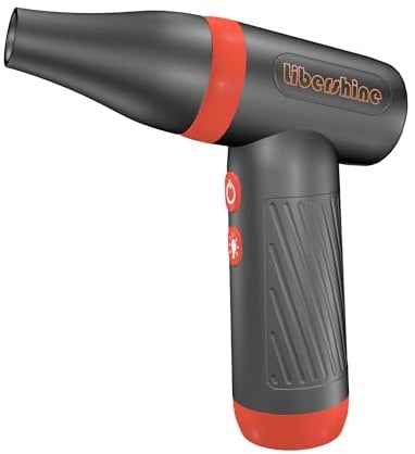 Hossom Souffleur Air Comprimé, 130000 TR/Min de Pulvérisation d’Air Comprimé avec Batterie 3300mAh, Soufflette Voiture, Bombe Air Sec pour Clavier, Vitesse du Vent de Niveau 3 pour Électronique