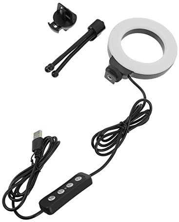 HOMSFOU 1 Juego De Luz De Relleno para Proyector Soporte De Montaje Pequeño Iluminación LED para Cámara Web Soporte De Escritorio Soporte De Escritorio para Ordenador Portátil