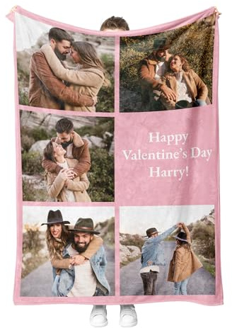 Print Maniacs Personalised Photo Blanket – Custom Fleece Blanket with Pictures, Soft Memory Throw for Adults, Kids, Pets, or Family – Unique Gift for Birthdays, Weddings, or Christmas