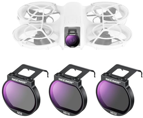 NEEWER Set di Filtri ND per Drone NEO, 3 Pezzi, ND8/ND16/ND32, Accessori per Drone, Filtro a Densità Neutra con Vetro Ottico HD Multistrato Sottile Compatibile con DJI NEO, FL-N32