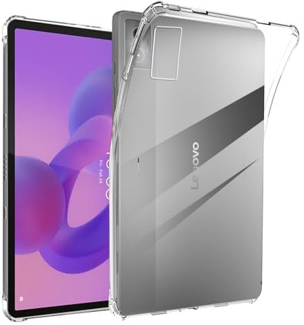 carinacoco Clear Case for Lenovo Idea Tab Pro 12.7 inch, Ultra Transparent Soft TPU Protective Cover, Lightweight Flexible Silicone Shockproof Rugged Back Cover for Lenovo Idea Tab Pro