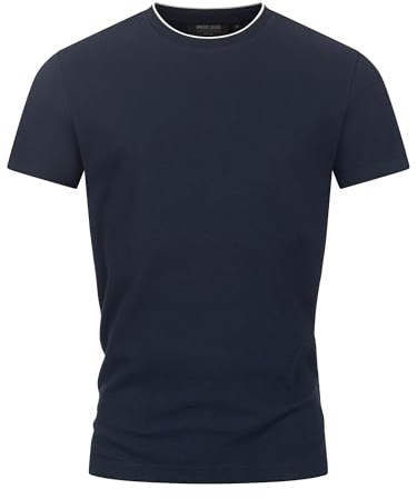 Indicode Herren INSandt T-Shirt Jersey-Shirt mit Rundhals-Ausschnitt | Klassisches T-Shirt mit Rundhals aus weichem Jersey, Herrenshirt, Basic Shirt, Freizeitshirt, Baumwollshirt für Männer