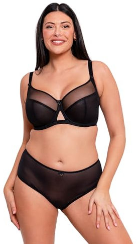 Curvy Kate Women's Victory Balcony Everyday Bra, Black, 38FF UK