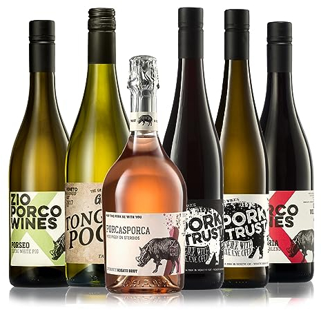 GEILE WEINE Weinpaket Gipsy Paket (6 x 0,75l) Probierpaket mit Rot- & Weißwein sowie einem rosa Prickler aus Italien