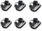 HomyWord Protector Cover Pad+Stainless Steel Lug Ring Camera Strap Triangle Split Ring Hook for Fujifilm Lecia Nikon Canon Sony Olympus Pentax Panasonic Camera (3 Pack)
