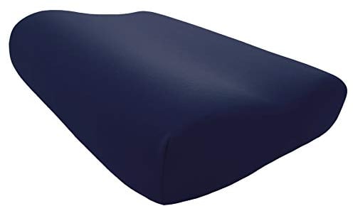 Edda Lux Bezug passend für Tempur ORIGINAL Schlafkissen S, M, L und XL, 50 x 31 cm, formbeständiger Jersey Kissenbezug für Nackenstützkissen, aus 100% Baumwolle, in Marine