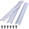 Taiss 3 pièces Rail DIN 35 mm rail de montage en Aluminium, pour un disjoncteur ou un relai l'armoire de Distribution, largeur 35 mm, longueur 300 mm, hauteur 7,5 mm DIN-300-L