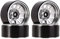 INJORA RC Felge 4pcs 1,9inch Beadlock Felgen Metall Räder Set für 1:10 RC Crawler Axial SCX10 Pro SCX10 III TRX4 VS4-10 Redcat Gen 8 7 Pro Enduro(Silber)