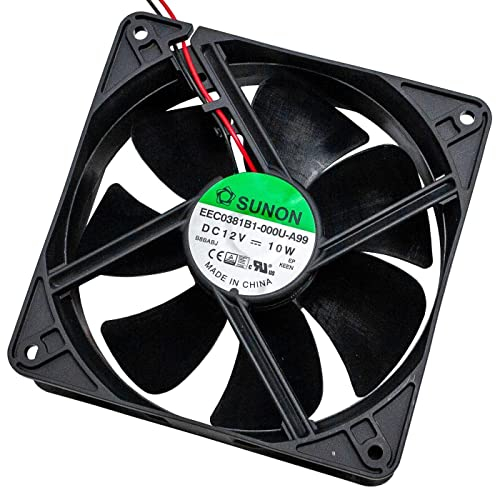 Fan Ventilateur 12V DC 9,6W 120x120x38mm 234,4m³/h 3100U/Min 234,4m³/h Sunon EEC0381B1-A99