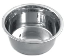 Karlie INOX Gamelle pour Chien en Acier Inoxydable Argenté 370 ML Diamètre 9-13 cm