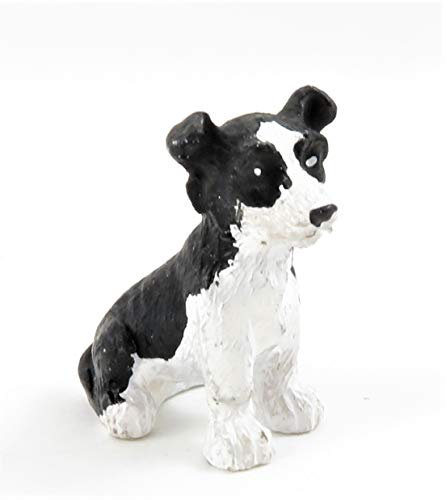 Melody Jane Puppenhaus Jung Grenze Collie Sitzender Haustier Schaf Hund Miniatur 1:12 Zubehör