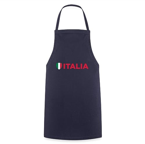 Spreadshirt Italien Flagge Kochschürze, One size, Navy